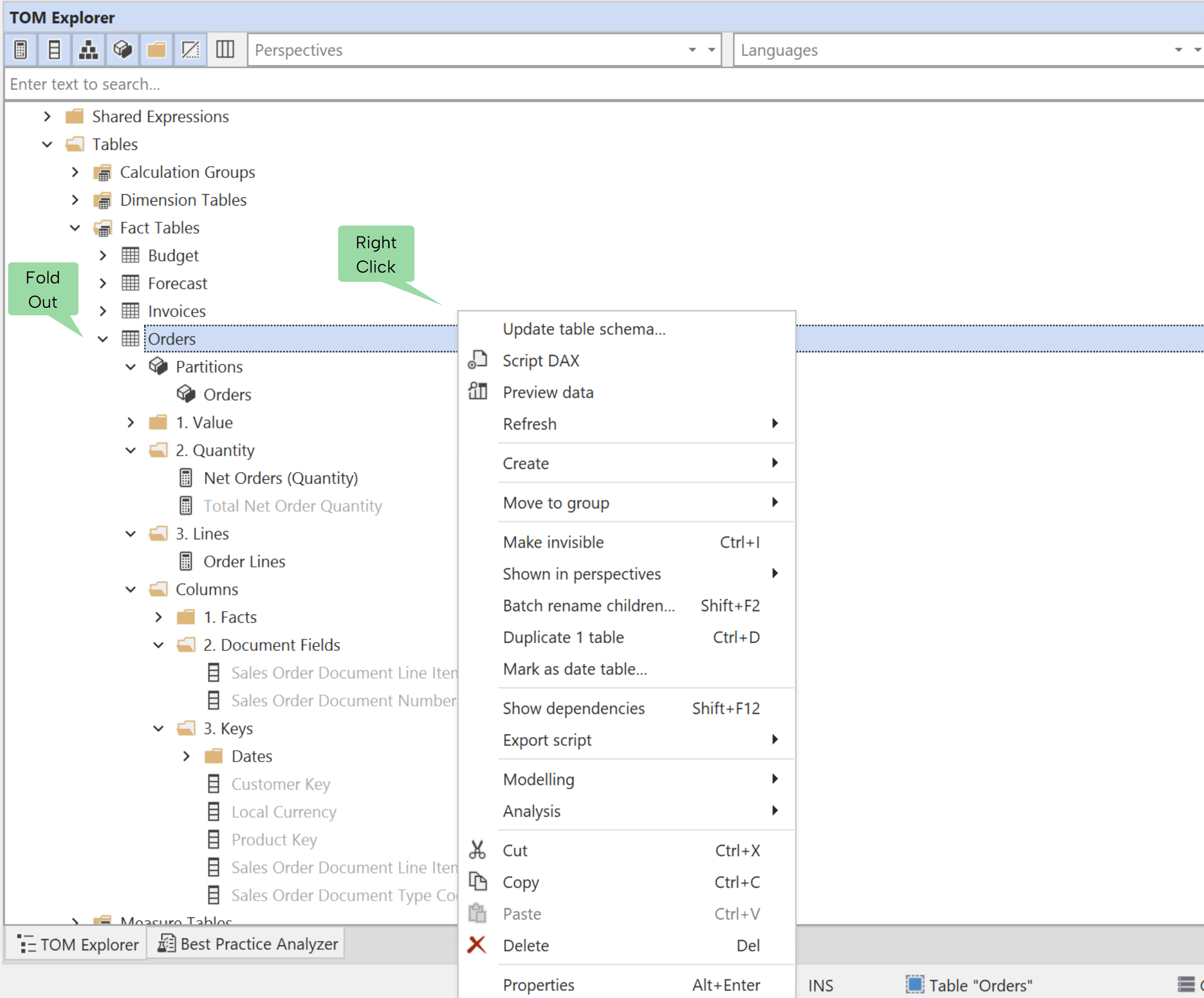 Tom Explorer Interaction
